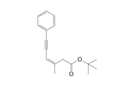 (Z)-tert-Butyl 3-methyl-6-phenylhex-3-en-5-ynoate