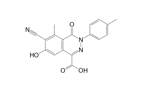 6-cyano-5-methyl-3-(4-methylphenyl)-7-oxidanyl-4-oxidanylidene-phthalazine-1-carboxylic acid