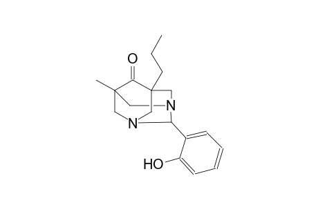 2-(2-hydroxyphenyl)-5-methyl-7-propyl-1,3-diazatricyclo[3.3.1.1~3,7~]decan-6-one