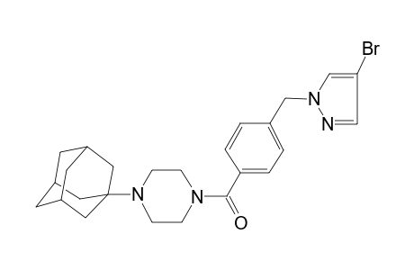 Piperazine, 1-[4-[(4-bromo-1H-pyrazol-1-yl)methyl]benzoyl]-4-tricyclo[3.3.1.1(3,7)]dec-1-yl-