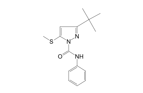 3-tert-butyl-5-(methylthio)pyrazole-1-carboxanilide
