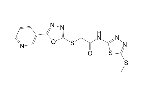 acetamide, N-[5-(methylthio)-1,3,4-thiadiazol-2-yl]-2-[[5-(3-pyridinyl)-1,3,4-oxadiazol-2-yl]thio]-