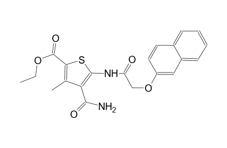 Ethyl 4-(aminocarbonyl)-3-methyl-5-{[(2-naphthyloxy)acetyl]amino}-2-thiophenecarboxylate