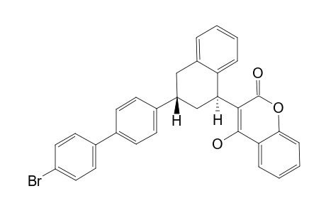 (SR/RS)-BRODIFACOUM;3-[3-(4'-BROMOBIPHENYL-4-YL)-1,2,3,4-TETRAHYDRO-1-NAPHTHYL]-4-HYDROXY-COUMARIN;MAJOR-DIASTEREOMER