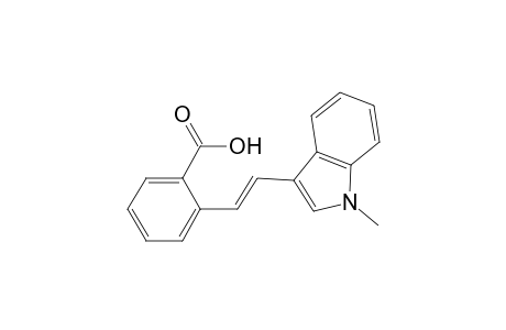 Benzoic acid, 2-[2-(1-methyl-1H-indol-3-yl)ethenyl]-, (E)-