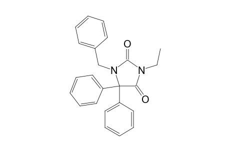 1-benzyl-5,5-diphenyl-3-ethylhydantoin