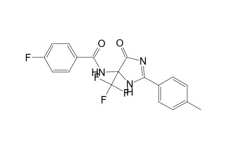 4-Fluoro-N-(5-oxo-2-p-tolyl-4-trifluoromethyl-4,5-dihydro-3H-imidazol-4-yl)-benzamide