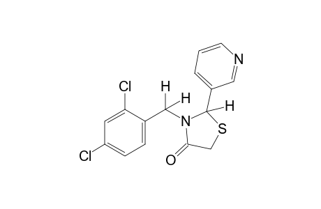 3-(2,4-dichlorobenzyl)-2-(3-pyridyl)-4-thiazolidinone