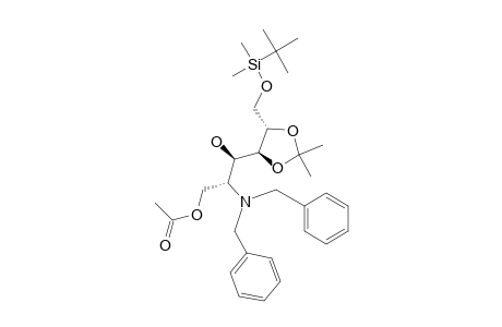 (2R,3R,4S,5S)-1-Acetoxy-6-[(tert-butyldimethylsilyl)oxy]-2-(dibenzylamino)-4,5-(isopropylidenedioxy)hexane-3-ol