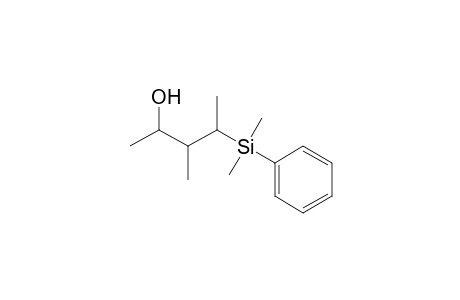 (2RS,3SR,4SR)-2-Dimethyl(phenyl)silyl-3-methylpentan-4-ol