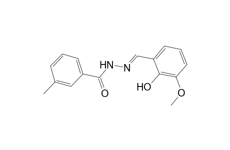 N'-[(E)-(2-hydroxy-3-methoxyphenyl)methylidene]-3-methylbenzohydrazide