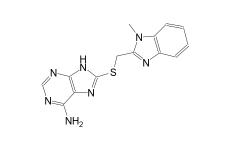 9H-Purine-6-amine, 8-(1-methyl-2-benzimidazolylmethylthio)-