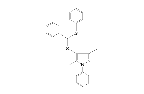 3,5-dimethyl-1-phenyl-4-{[alpha-(phenylthio)benzyl]trio}pyrazole