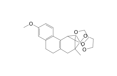 9,9,12,12-bis(ethylenedioxy)-3-methoxy-8-methyl-5,6,8,9,10,11-hexahydro-8,11-methano-7H-cyclohepta[a]naphthalene