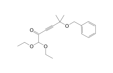 5-(Benzyloxy)-1,1-diethoxy-5-methylhex-3-yn-2-one