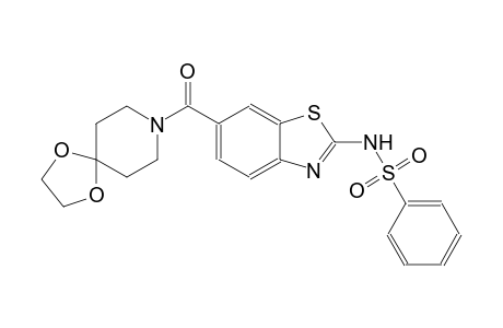 benzenesulfonamide, N-[6-(1,4-dioxa-8-azaspiro[4.5]dec-8-ylcarbonyl)-2-benzothiazolyl]-