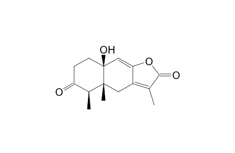 TSOONGIANOLIDE-E;(4A-R,5R,8A-S)-4A,7,8,8A-TETRAHYDRO-8A-HYDROXY-3,4A,5-TRIMETHYL-NAPHTHO-[2,3-B]-FURAN-2,6-(4H,5H)-DIONE