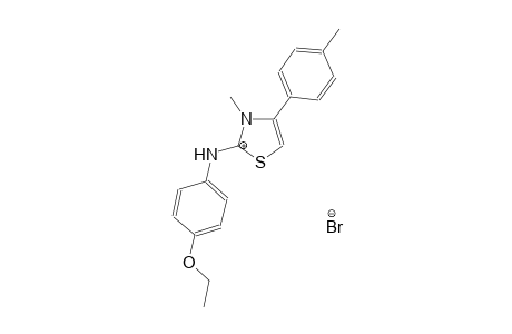 4-ethoxy-N-(3-methyl-4-(p-tolyl)thiazol-2(3H)-ylidene)benzenaminium bromide