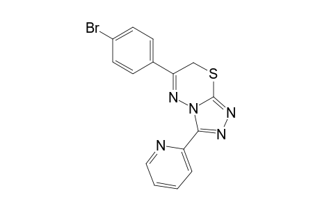 6-(4-bromophenyl)-3-(2-pyridinyl)-7H-[1,2,4]triazolo[3,4-b][1,3,4]thiadiazine