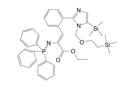 (Z)-3-[2-[5-trimethylsilyl-1-(2-trimethylsilylethoxymethyl)-2-imidazolyl]phenyl]-2-(triphenylphosphoranylideneamino)-2-propenoic acid ethyl ester