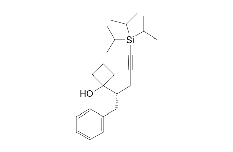 (S)-1-(1-phenyl-5-(triisopropylsilyl)pent-4-yn-2-yl)cyclobutan-1-ol