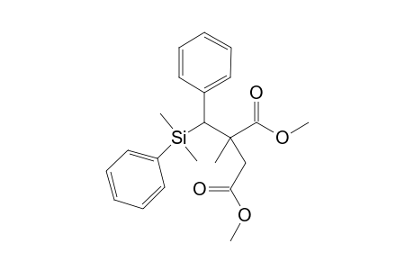 Methyl (2RS,3SR)-3-dimethyl(phenyl)silyl-2-methoxycarbonylmethyl-2-methyl-3-phenylpropanoate