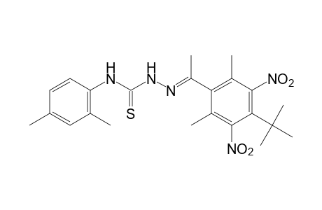 1-(4-tert-butyl-3,5-dinitro-α,2,6-trimethylbenzylidene)-3-thio-4-(2,4-xylyl)semicarbazide