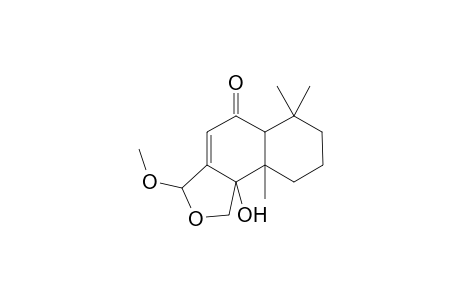 3-Methoxy-3,5a,6,7,8,9,9a,9b-octahydro-9b-hydroxy-6,6,9a-trimethylnaphtho[1,2-c]furan-5(1H)-one isomer