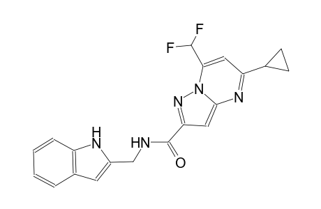 5-cyclopropyl-7-(difluoromethyl)-N-(1H-indol-2-ylmethyl)pyrazolo[1,5-a]pyrimidine-2-carboxamide