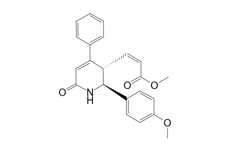 (Z)-methyl 3-[(2S*,3S*)-2,3-dihydro-2-(4-methoxyphenyl)-6-oxo-4-phenylpyrid-3-yl]propenoate