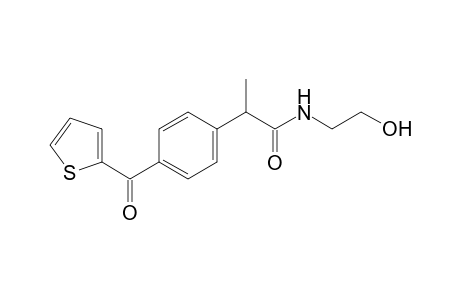 N-(2-hydroxyethyl)-p-(2-thenoyl)hydratropamide