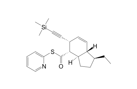 (1S,3aR,4S,5R,7aS)-1-ethyl-5-(2-trimethylsilylethynyl)-2,3,3a,4,5,7a-hexahydro-1H-indene-4-carbothioic acid S-(2-pyridinyl) ester