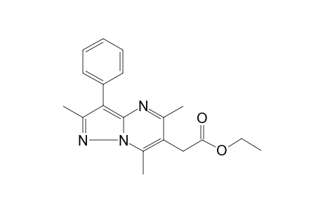 pyrazolo[1,5-a]pyrimidine-6-acetic acid, 2,5,7-trimethyl-3-phenyl-,ethyl ester