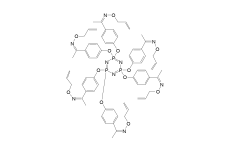 HEXAKIS-[4-[(1)-N-ALLYLOXYETHANEIMIDOYL]-PHENOXY]-CYCLOTRIPHOSPHAZENE;MINOR-ISOMER
