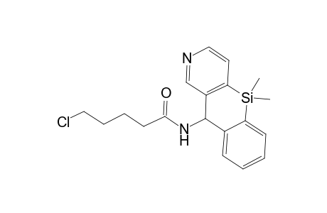 5-Chloro-N-(5,5-dimethyl-5,10-dihydro[1]benzosilino[3,2-c]pyridin-10-yl)pentanamide