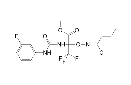 Methyl 2-{[(1-chlorobutylidene)amino]oxy}-3,3,3-trifluoro-2-{[(3-fluorophenyl)carbamoyl]amino}propanoate