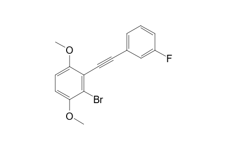 2-Bromo-3-(3-fluorophenylethynyl)-1,4-dimethoxybenzene