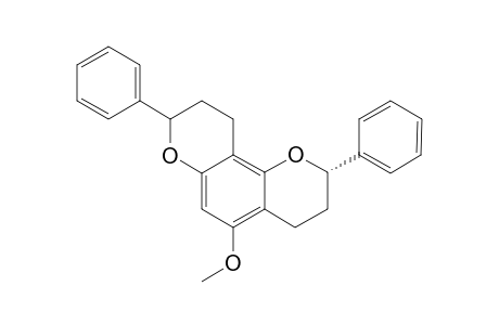 (2S)-5-methoxy-2,8-diphenyl-2,3,4,8,9,10-hexahydropyrano[2,3-h]chromene