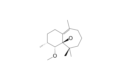 HUGONIANENE-B;4-ALPHA-METHOXY-HIMACHAL-10-EN-5-BETA-OL