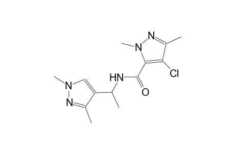 4-chloro-N-[1-(1,3-dimethyl-1H-pyrazol-4-yl)ethyl]-1,3-dimethyl-1H-pyrazole-5-carboxamide