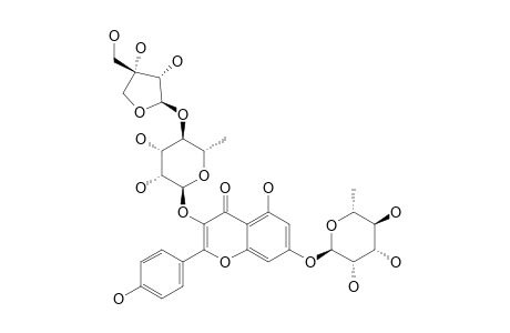 KAEMPFEROL-3-O-[BETA-D-APIOFURANOSYL-(1->4)-ALPHA-L-RHAMNOPYRANOSYL]-7-O-ALPHA-L-RHAMNOPYRANOSIDE