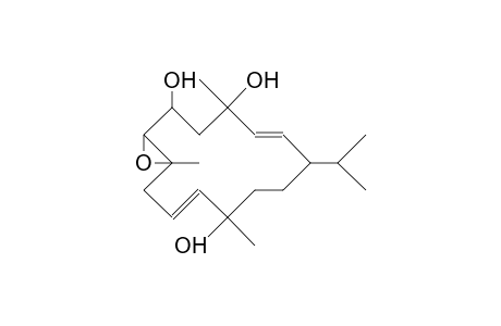 (1S,2E,4S,6R,7S,8S,10E,12X)-7,8-Epoxy-2,10-cembradiene-4,6,12-triol