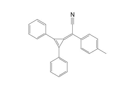 2,3-diphenyl-alpha-p-tolyl-2-cyclopropene-delta1,alpha-acetonitrile