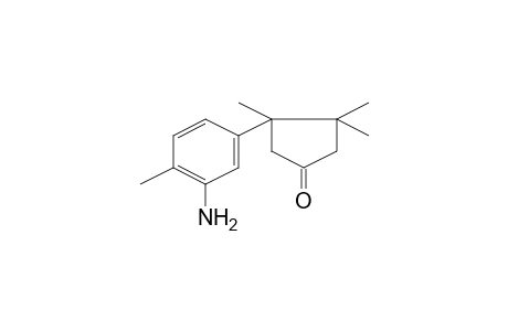 3-(3-Amino-4-methyl-phenyl)-3,4,4-trimethyl-cyclopentanone