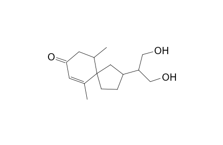 2-[2-Hydroxy-1-(hydroxymethyl)ethyl]-6,10-dimethylspiro[4.5]dec-6-en-8-one