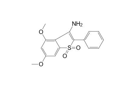 4,6-Dimethoxy-1,1-dioxido-2-phenyl-1-benzothien-3-ylamine