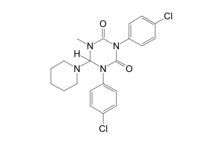 1,3-bis(p-chlorophenyl)dihydro-5-methyl-6-piperidino-s-triazine-2,4(1H,3H)-dione