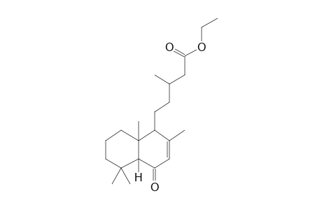 Labd-7-en-15-oic acid, 6-oxo-, ethyl ester