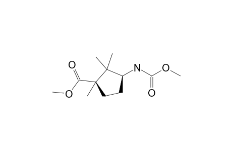 Methyl 3-[(methoxycarbonyl)amino]-1,2,2-trimethylcyclopentane-1-carboxylate