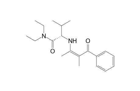 N-(1,2-Dimethyl-3-oxo-3-phenyl-1-propenyl)-L-valine diethylamide